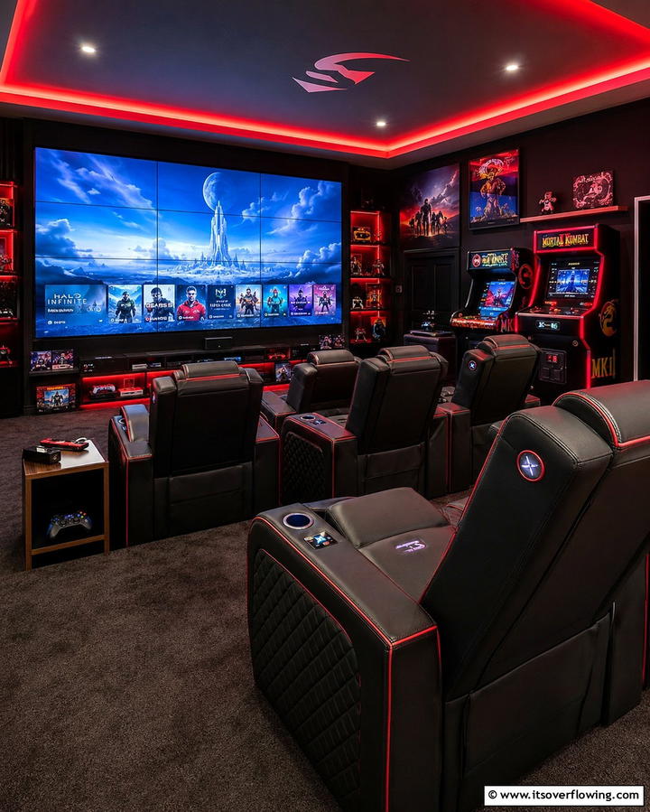 Gaming Recliners and Seating - 25 Exciting Arcade Room Ideas for Game Lovers