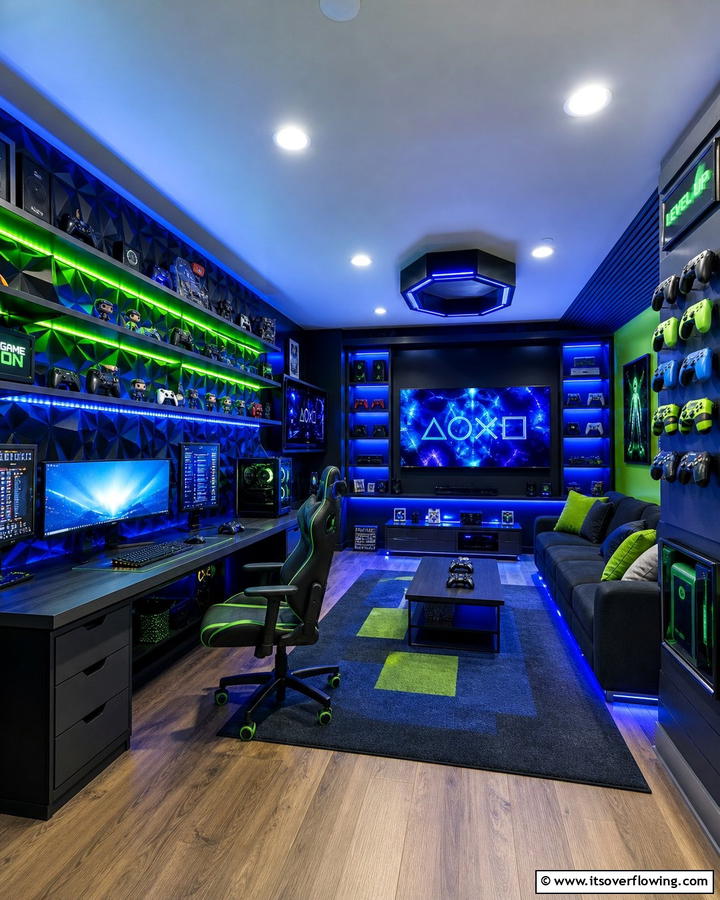 Gaming Zone Retreat - 21 Boys’ Room Ideas- Themed Decor & Functional Layouts