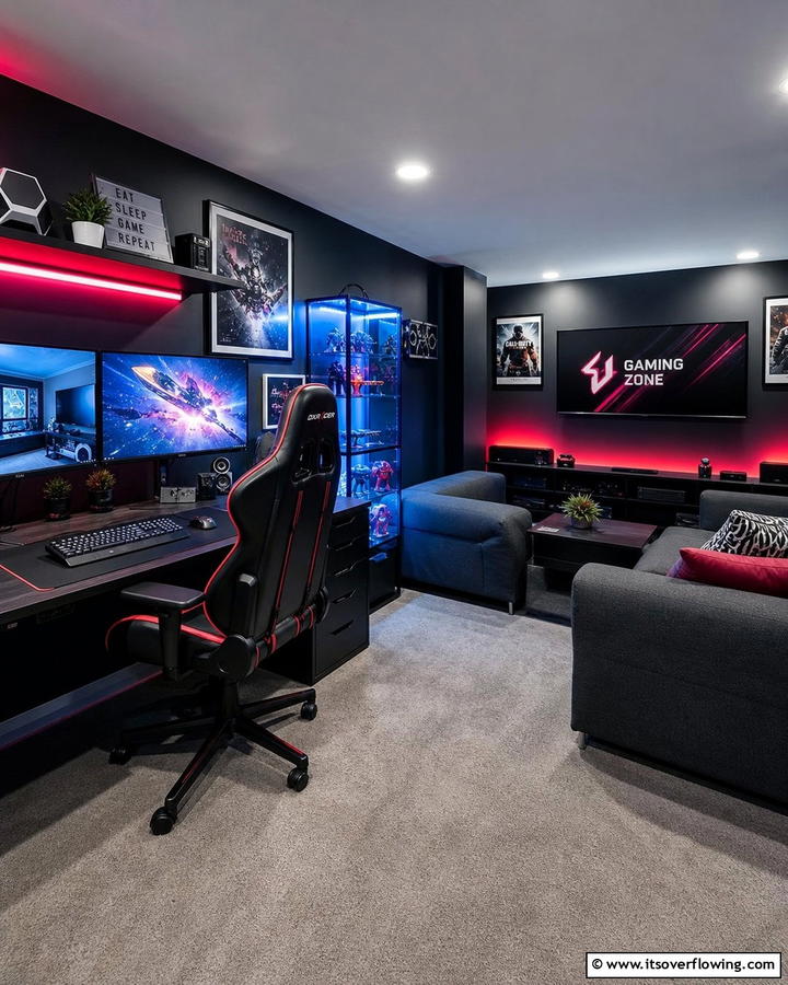 Gaming and Entertainment Den - 21 Spare Room Conversion Ideas for Multifunctional Use