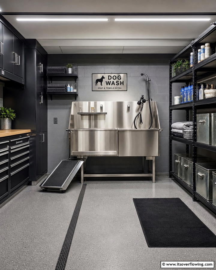 Garage Dog Wash Station - 20 Dog Wash Station Ideas for a Clean and Happy Pet