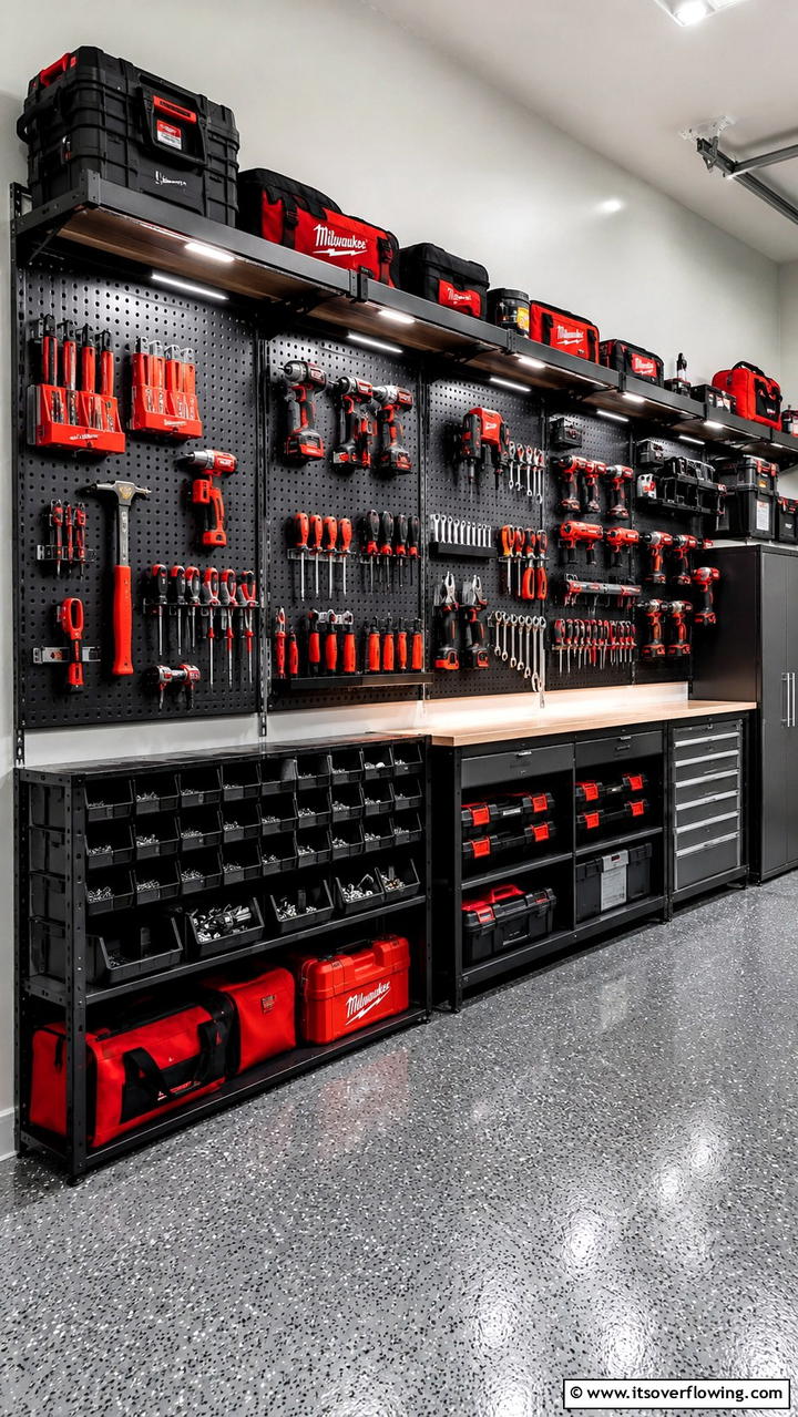 Garage Tool Rack and Shelves - 30 Garage Shelving Ideas for Clutter-Free Storage
