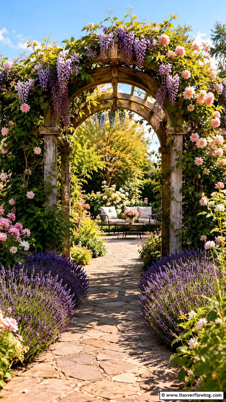 Garden Arbor Divider - 30 Garden Divider Ideas for Functional Outdoor Spaces