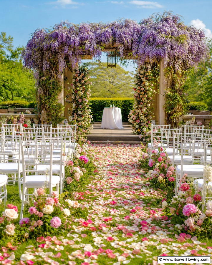 Garden Ceremony Elegance - 21 Spring Wedding Theme Ideas for Fresh Celebrations