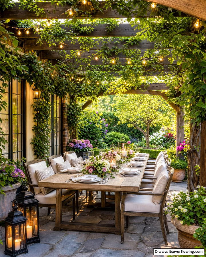 Garden Dining Area - 25 Backyard Entertainment Ideas for Fun Gatherings