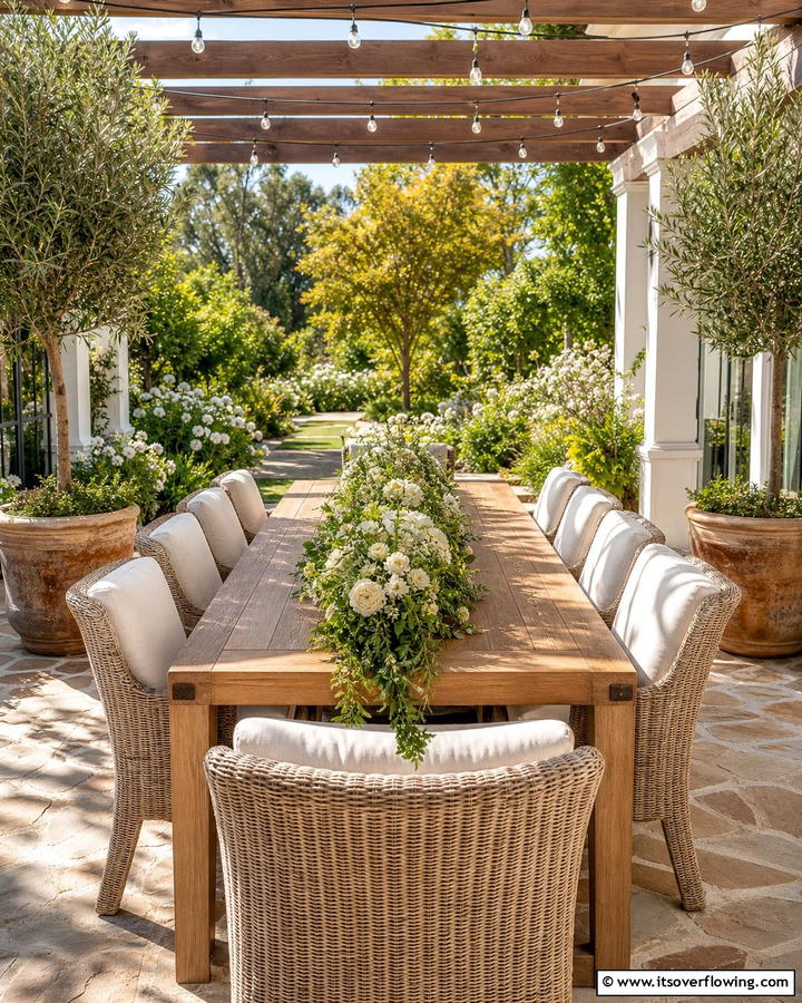 Garden Dining Area - 21 Back Porch Ideas for Cozy and Functional Outdoor Spaces