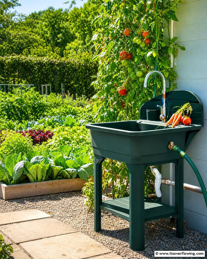 Garden Hose Compatible Sink - 25 Outdoor Sink Ideas for Functional Outdoor Spaces