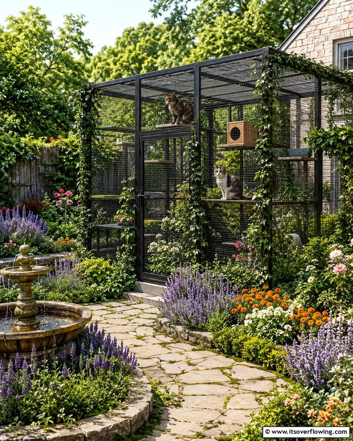 Garden Integration Catios - 25 Outdoor Catio Ideas for Your Feline Friends
