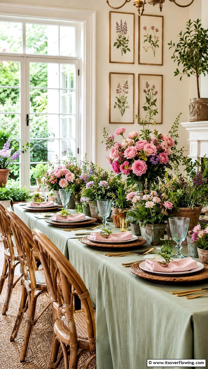 Garden Party Delight - 21 Elegant Tablescape Ideas for Memorable Dining Experiences