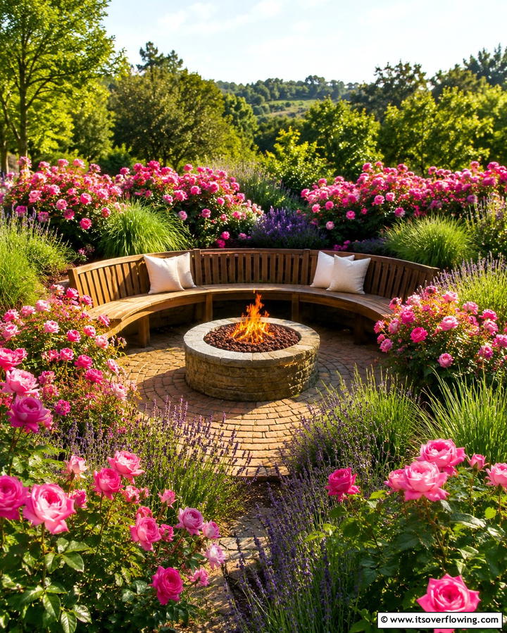 Garden Retreat Fire Pit - 25 Sunken Fire Pit Ideas for a Cozy Outdoor Gathering Spot