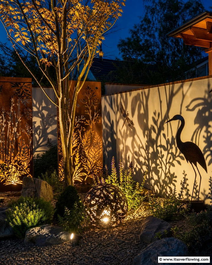 Garden Shadow Art - 30 Garden Art Ideas to Personalize Your Outdoor Space