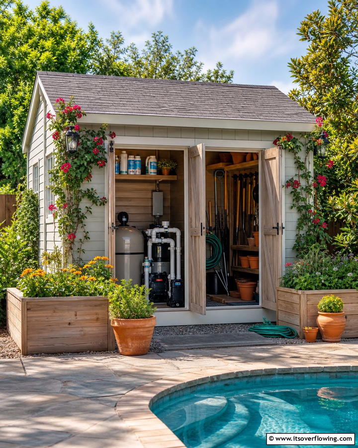 Garden Shed Hybrid - 20 Pool Shed Ideas to Enhance Your Backyard Oasis