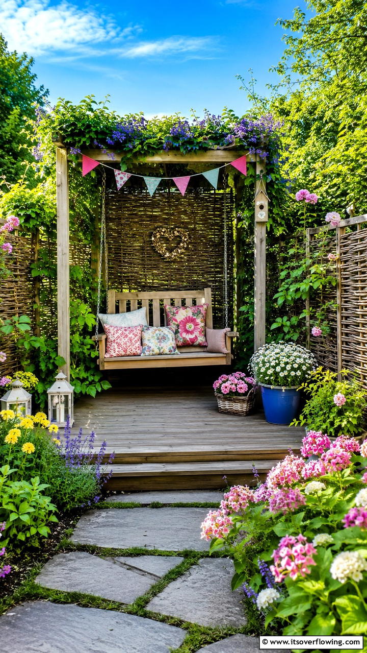 Garden Swing Screen - 30 Garden Screening Ideas- Privacy Solutions & Stylish Designs