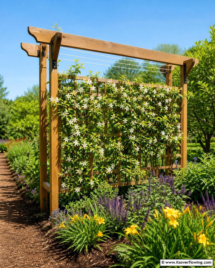 Garden Trellis Clothesline for Multi Use - 25 Outdoor Clothesline Ideas for Efficient Drying