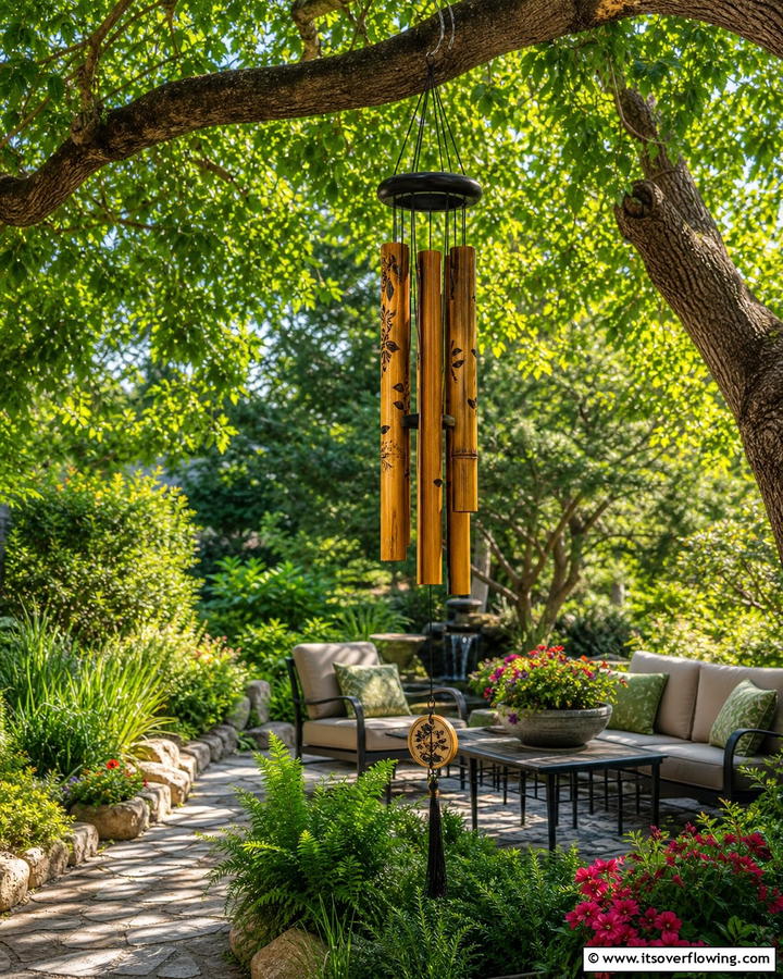 Garden Wind Chimes - 20 Garden Focal Point Ideas to Enhance Your Yard