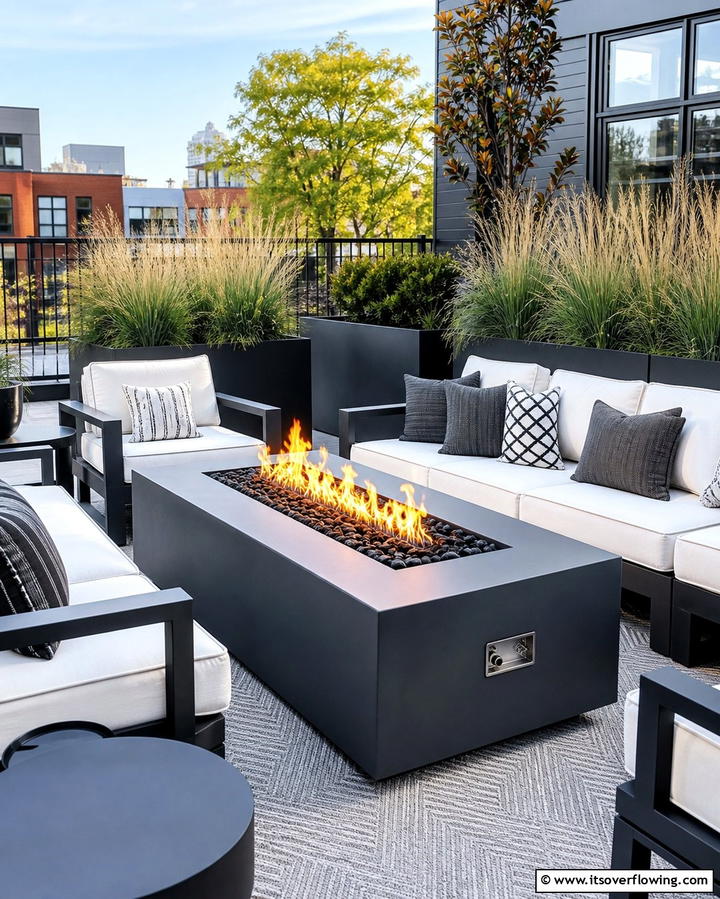Gas Powered Fire Pit - 25 Backyard Fire Pit Ideas for Cozy Landscaping