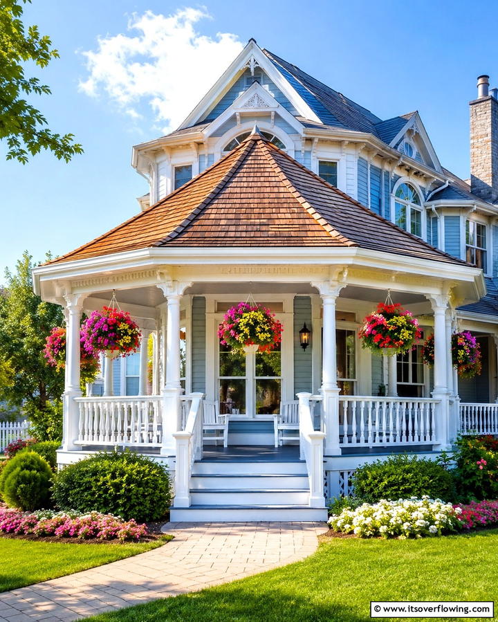 Gazebo Style Roof for Versatility - 25 Front Porch Roof Ideas- Enhance Your Home’s Curb Appeal