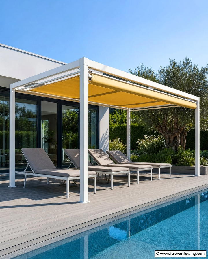 Gazebo with Retractable Canopy - 25 Gazebo on Deck Ideas for Outdoor Relaxation