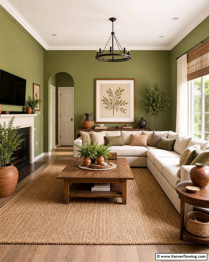 Gentle Olive - 25 Calming Paint Colors for a Relaxing Home