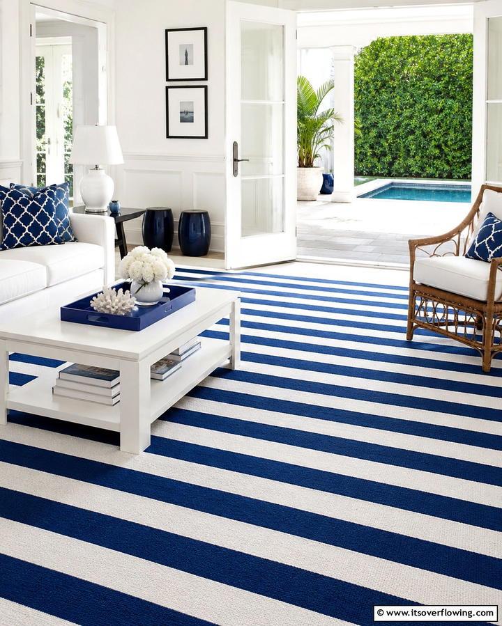Geometric Design Rug - 30 Kitchen Rug Ideas- Stylish and Durable Floor Solutions