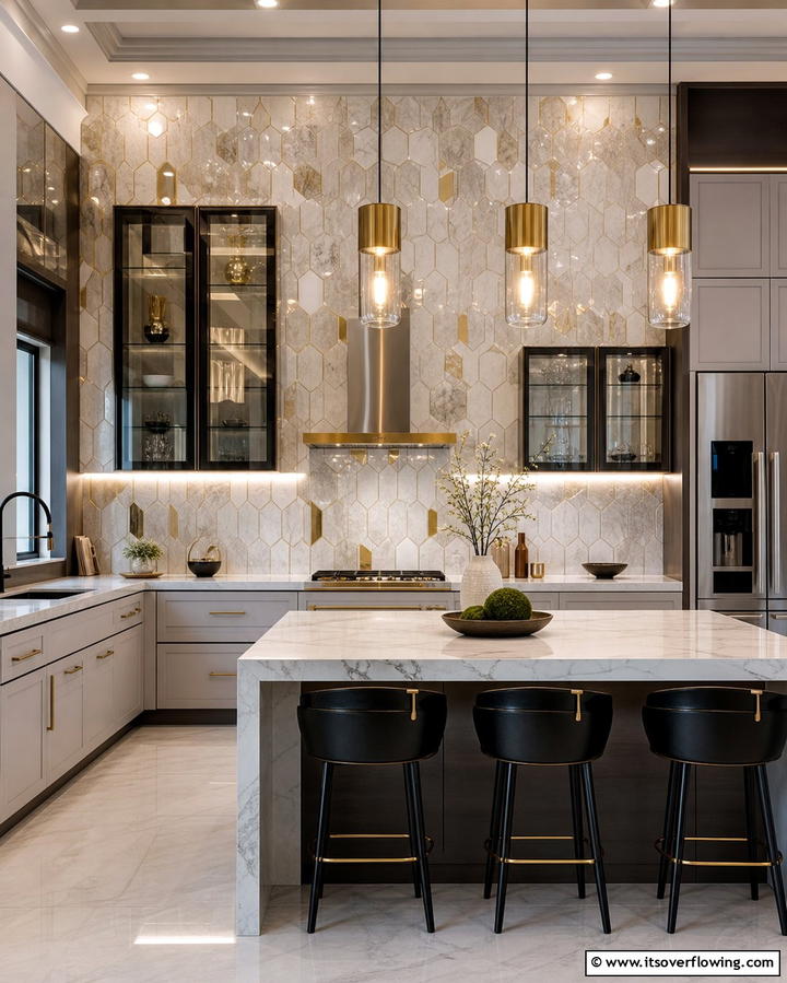 Geometric Mosaic Tiles - 25 Geometric Accent Wall Ideas for Modern Interiors