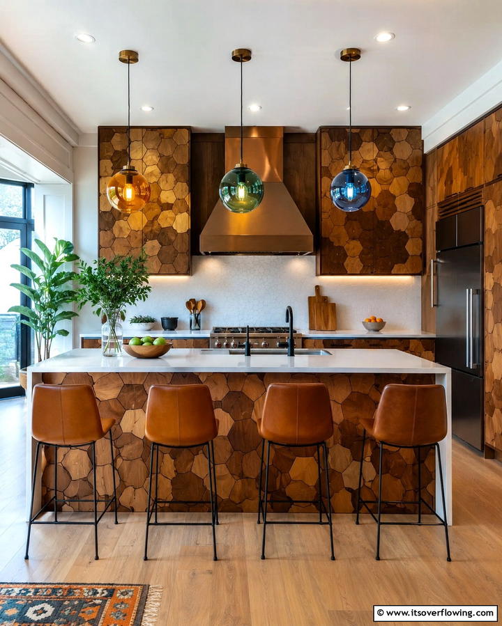 Geometric Panel Designs - 25 Kitchen Wainscoting Ideas for a Chic Upgrade