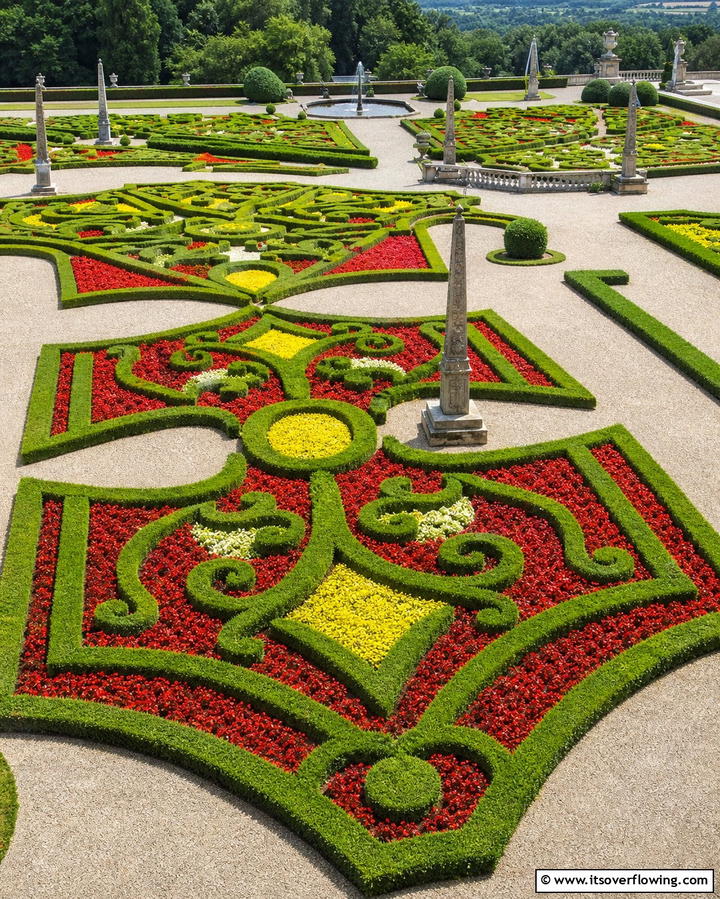 Geometric Parterres - 25 Formal Garden Ideas- Elegant & Timeless Designs