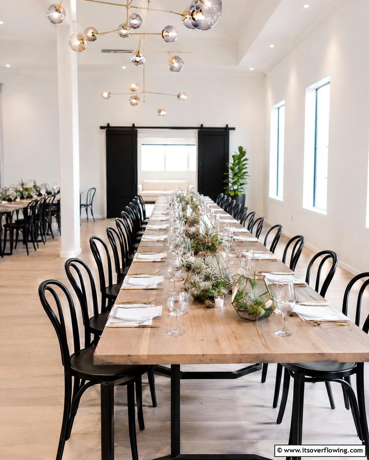 Geometric TerrariumsOne - 30 Rehearsal Dinner Centerpiece Ideas for Memorable Nights