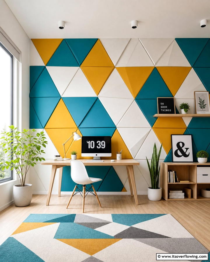Geometric Textures for a Modern Edge - 25 Wall Texture Ideas to Transform Your Interior Design