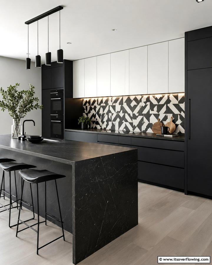 Geometric Tile Patterns - 25 Modern Kitchen Backsplash Ideas for a Fresh Update