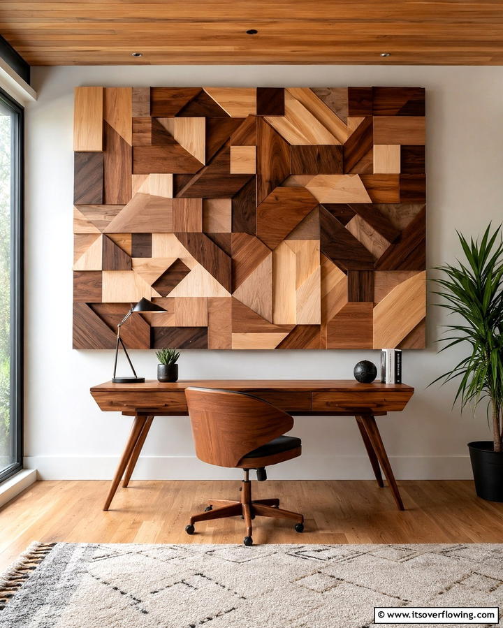 Geometric Wall Art - 25 Office Wall Decor Ideas to Inspire Creativity