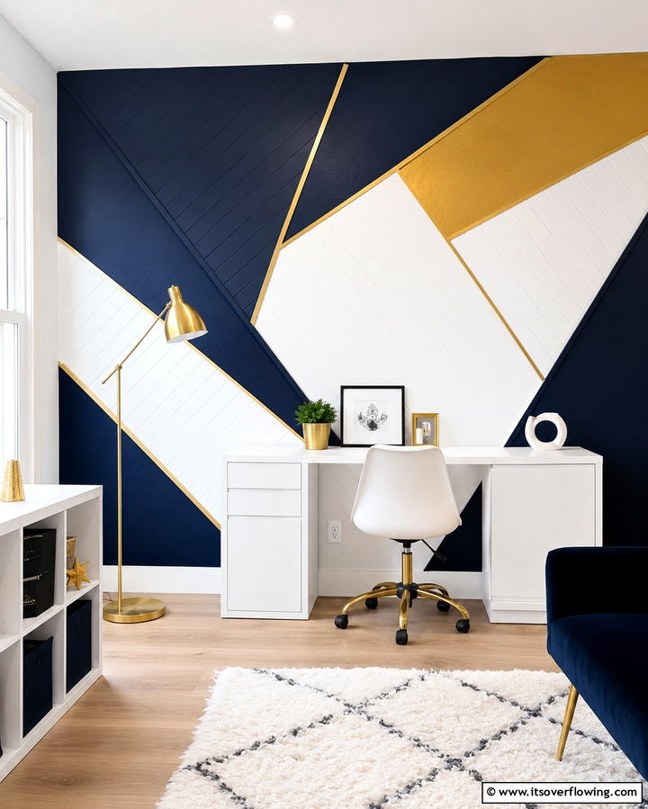 Geometric Wall Panels - 25 Wall Paneling Ideas to Elevate Your Home Decor