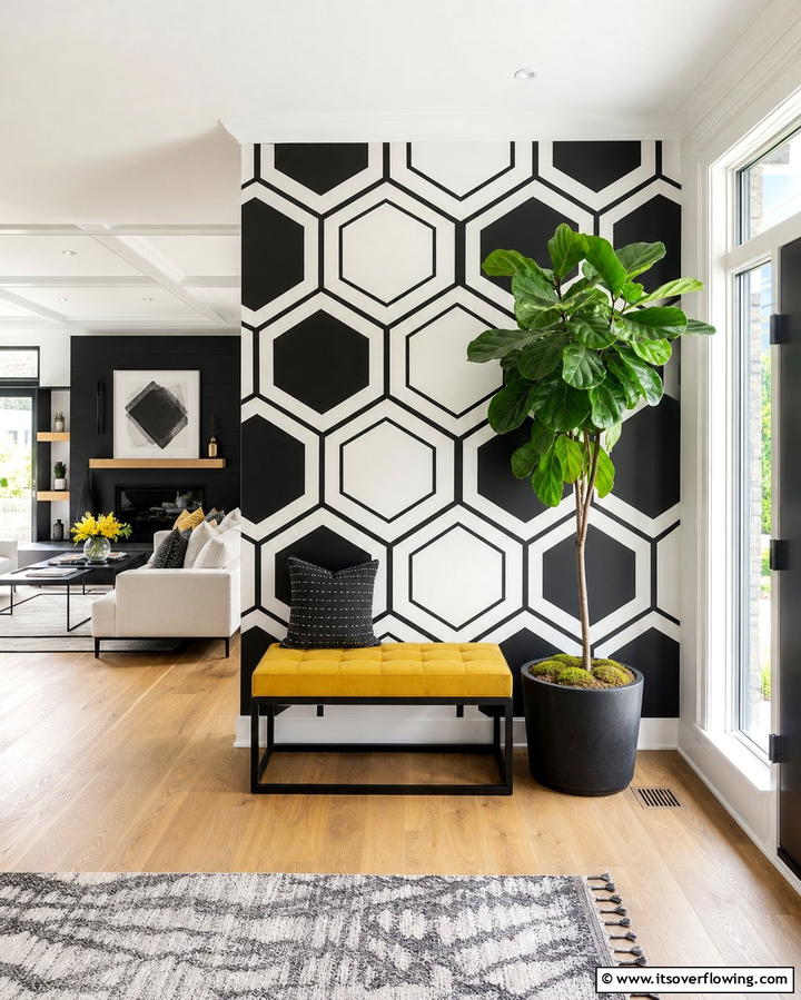 Geometric Wall Patterns - 25 Feature Wall Ideas to Transform Your Space