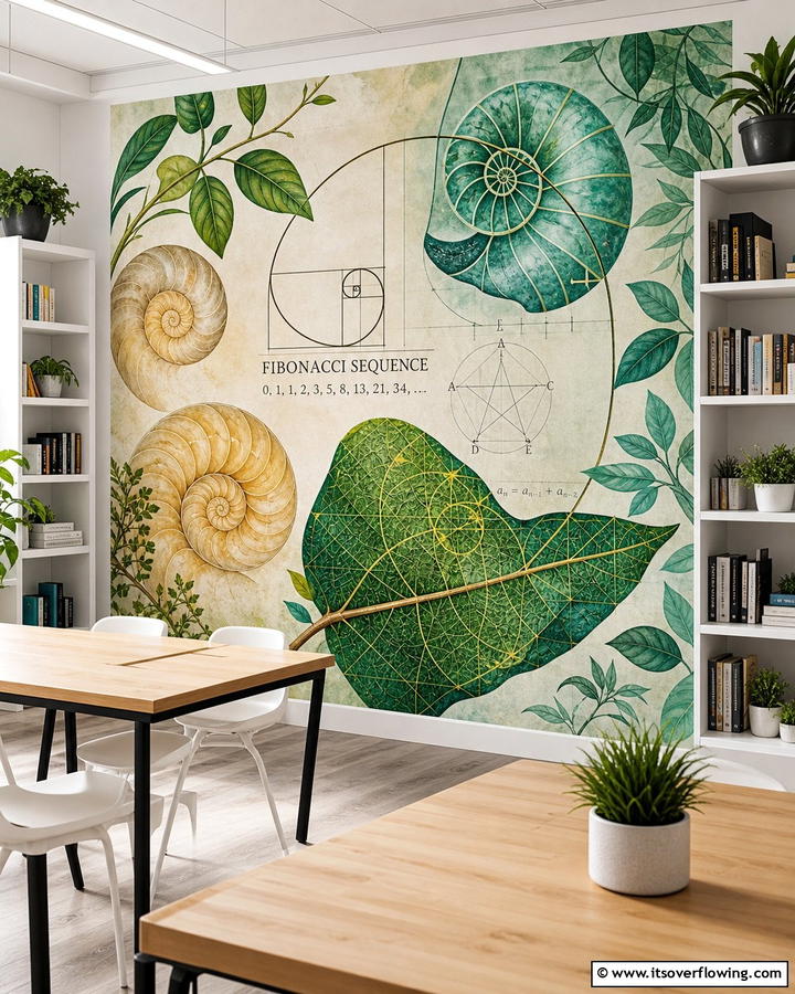 Geometry in Nature - 20 Math Mural Ideas for Creative Wall Decor