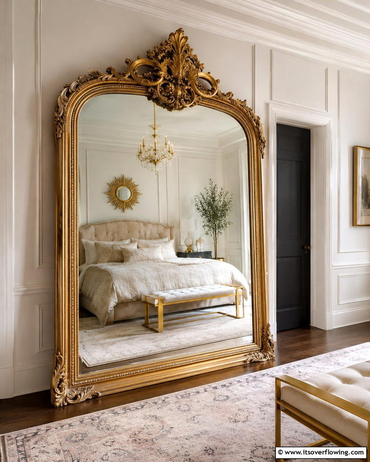 Gilded Mirrors - 25 Steampunk Bedroom Ideas for a Unique Vintage Look