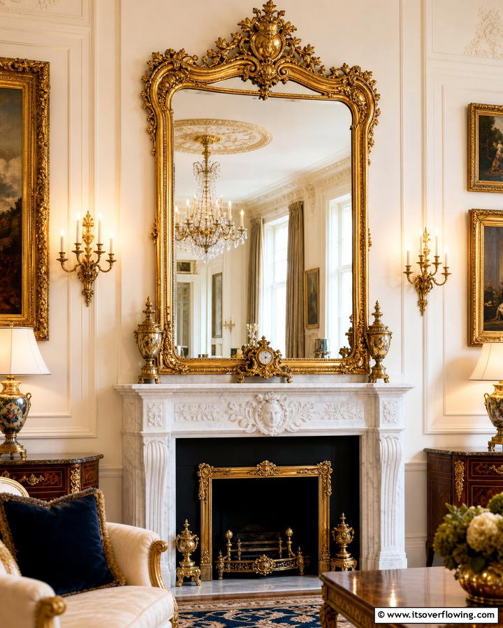 Gilded Mirrors - 25 Traditional Interior Design Ideas for Classic Homes