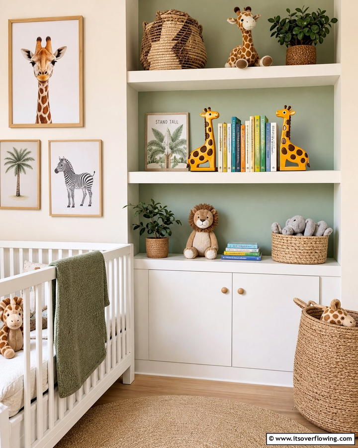 Giraffe Bookends - 20 Giraffe Nursery Ideas for a Fun and Whimsical Space