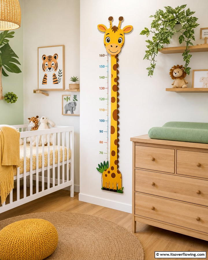 Giraffe Growth Chart - 20 Giraffe Nursery Ideas for a Fun and Whimsical Space