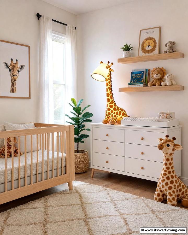 Giraffe Lamp - 20 Giraffe Nursery Ideas for a Fun and Whimsical Space