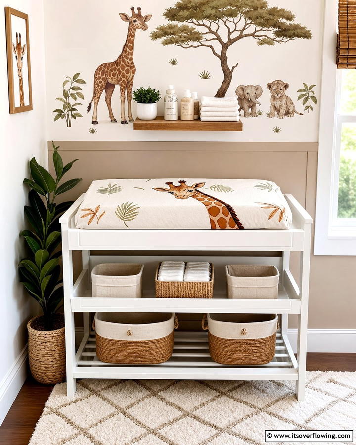 Giraffe Themed Changing Pad Cover - 20 Giraffe Nursery Ideas for a Fun and Whimsical Space