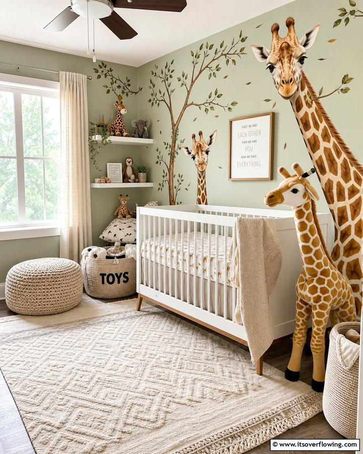 Giraffe Themed Wall Decals - 20 Giraffe Nursery Ideas for a Fun and Whimsical Space