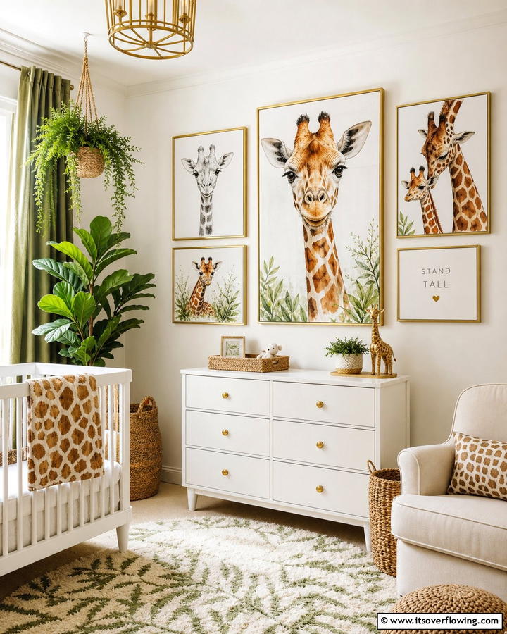 Giraffe Wall Art - 20 Giraffe Nursery Ideas for a Fun and Whimsical Space