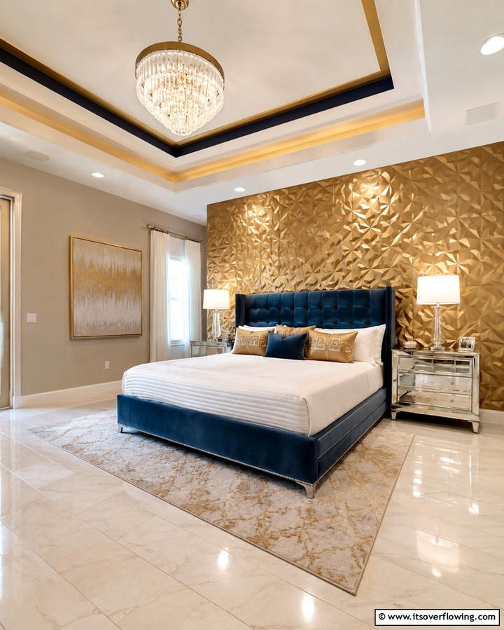 Glamorous Accent Walls - 30 Art Deco Interior Design Ideas for Glamorous Spaces