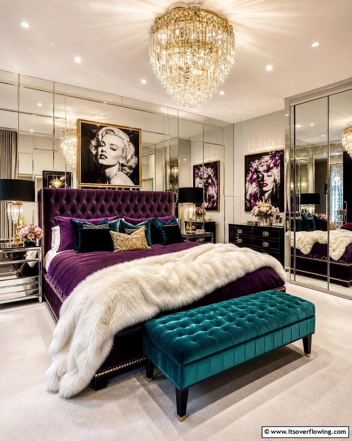 Glamorous Hollywood Suite - 21 Bedroom Design Ideas to Craft a Personalized Relaxation Zone