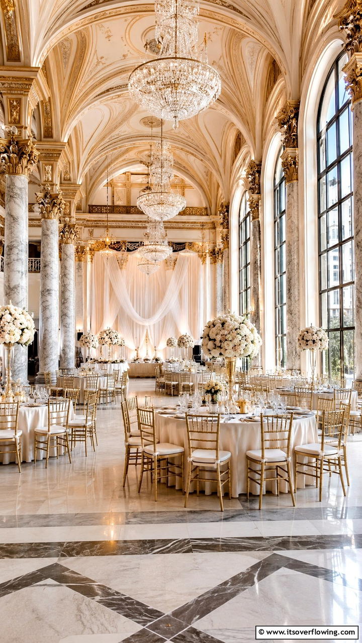 Glamorous Lighting Effects - 30 Glamorous Wedding Ideas- Elegant Themes & Decor Inspiration