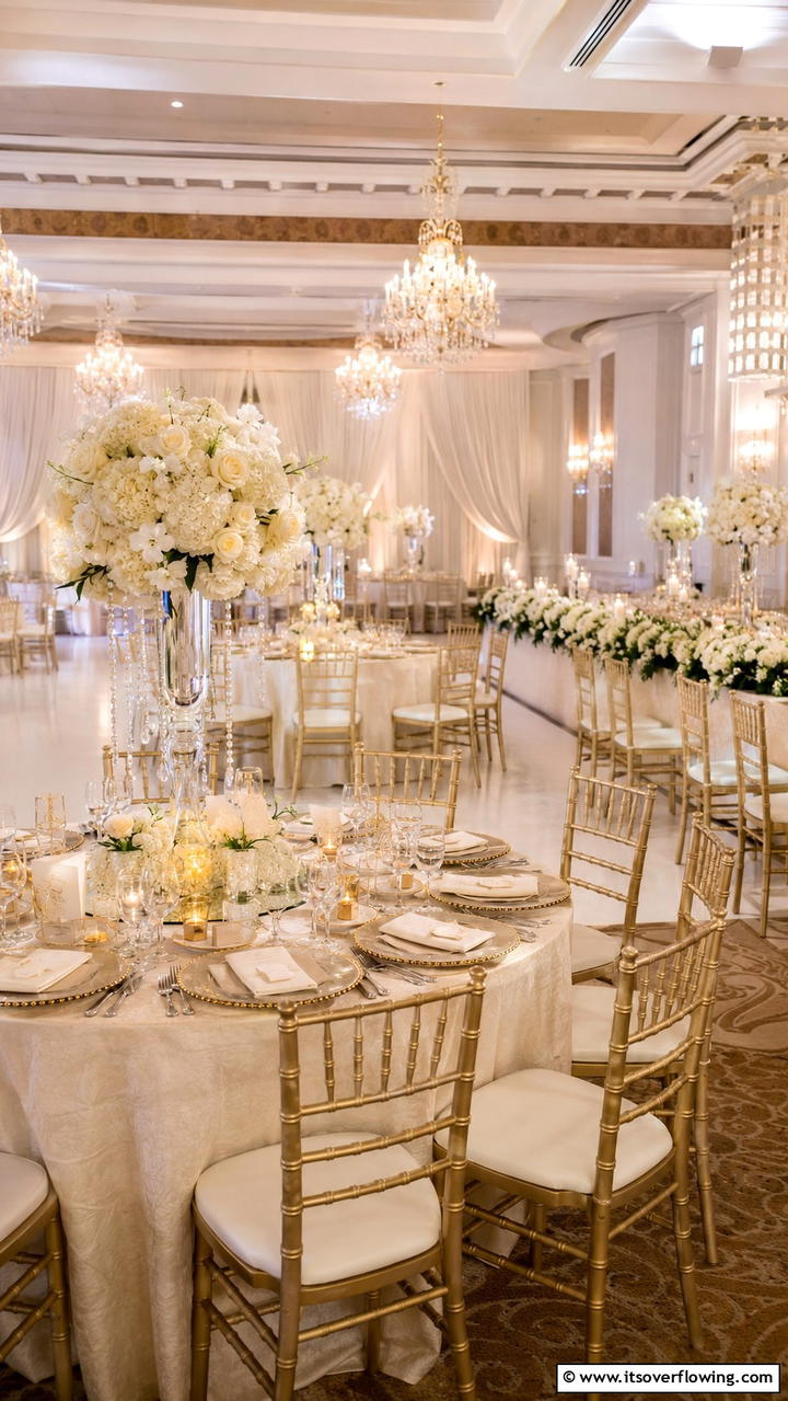 Glamorous Seating Arrangements - 30 Glamorous Wedding Ideas- Elegant Themes & Decor Inspiration
