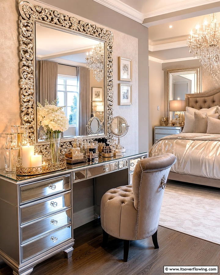 Glamorous Touches - 20 Dressing Table Ideas for a Chic and Functional Space