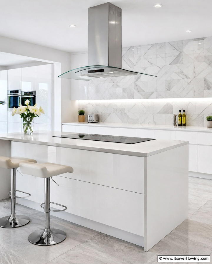 Glass Canopy Range Hood - 25 Range Hood Ideas to Upgrade Your Kitchen Design