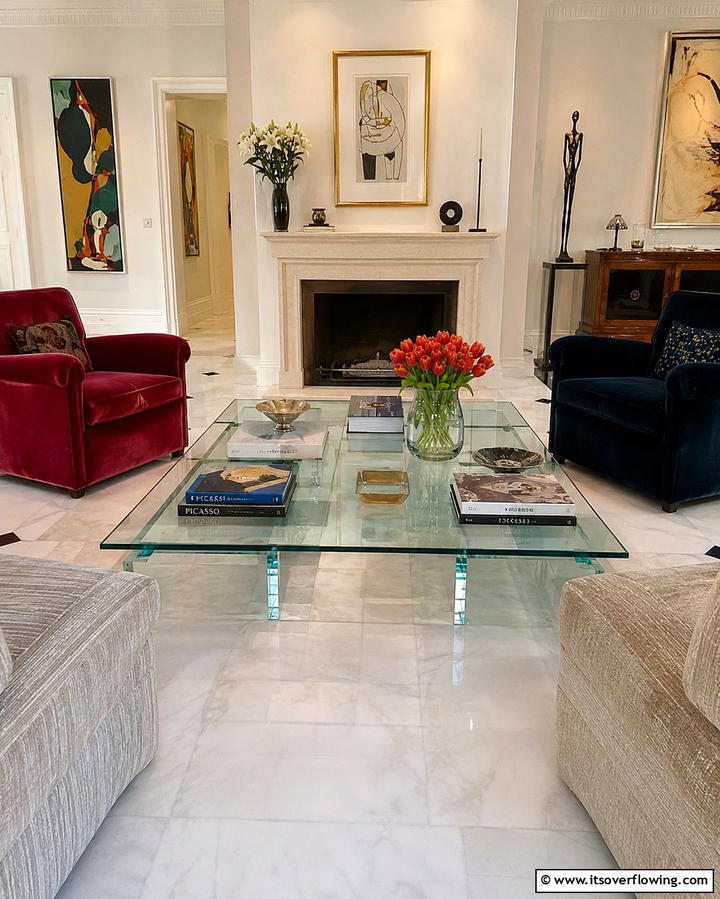 Glass Coffee Tables - 30 1990s Interior Design Ideas for Throwback Charm
