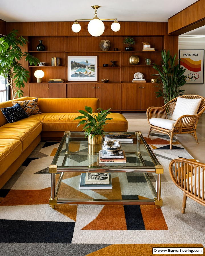 Glass Coffee Tables - 25 Retro 70s Living Room Ideas for a Funky Vibe