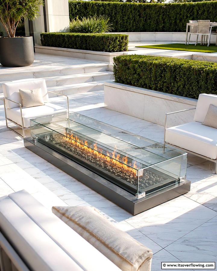 Glass Enclosed Fire Pit - 25 Sunken Fire Pit Ideas for a Cozy Outdoor Gathering Spot